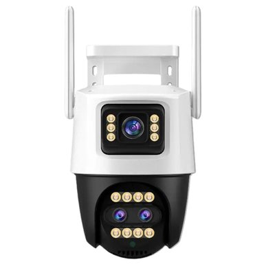 CÁMARA DE SEGURIDAD PARA EXTERIOR WIFI DOBLE LENTE 360° FULL HD SANCI SC-CA1025