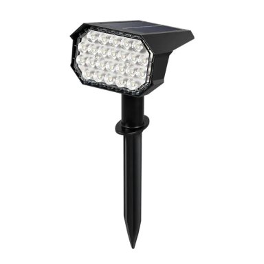 LÁMPARA SOLAR EXTERIOR 24 LED IP65 RECARGABLE PARA JARDÍN Y PARED