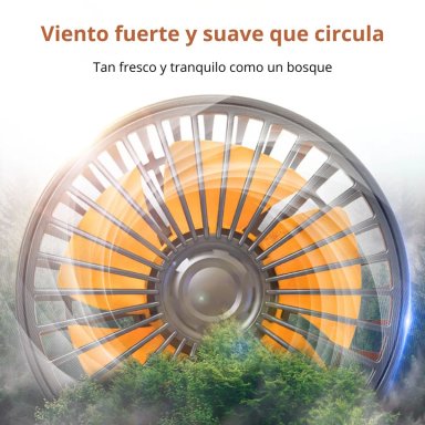 VENTILADOR PARA AUTO 12V TRIPLE CON BASE PLEGABLE CABEZAL GIRATORIO 360° VIENTO FUERTE Y BAJO RUIDO - 4