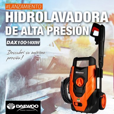 HIDROLAVADORA DE ALTA PRESION DAEWOO 1400W - BAR 100 PREMIUM 2022 - 2