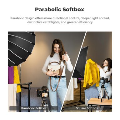SOFBOX PARABÓLICO 90CM + GRID - ARMADO RÁPIDO KYF CONCEPT - 5