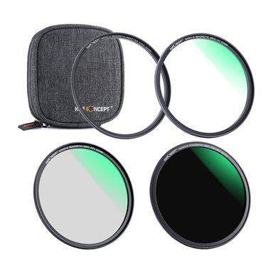 KIT FILTROS MAGNÉTICOS 72MM UV POLARIZADO ND1000 CASE - KYF CONCEPT - 1
