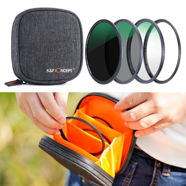 KIT FILTROS MAGNÉTICOS 72MM UV POLARIZADO ND1000 CASE - KYF CONCEPT - 5
