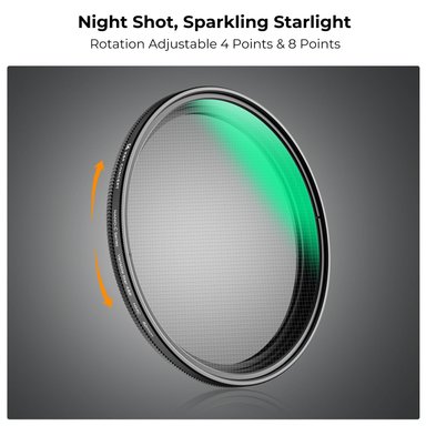 FILTRO DE ESTRELLA VARIABLE DE 4 A 8 PUNTAS KYF CONCEPT - 67MM - 4