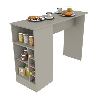 MESA DESAYUNADOR COCINA CASABELLA ALICIA GRIS - 2