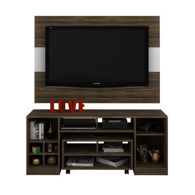 COMBO SALA TV 3 PIEZAS CASABELLA LOIRA ROBLE