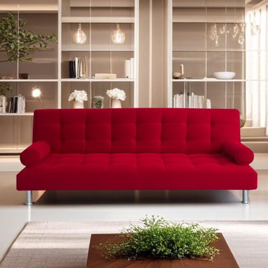 CASABELLA SOFA CAMA LORENZ 3 CUERPOS ROJO - 5