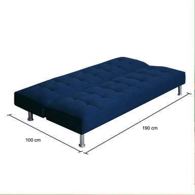 CASABELLA SOFA CAMA LORENZ 3 CUERPOS AZUL - 2
