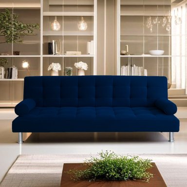CASABELLA SOFA CAMA LORENZ 3 CUERPOS AZUL - 5
