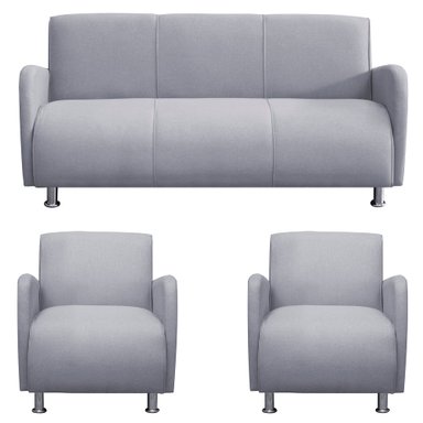 JUEGO DE SALA CASABELLA NAOMI 3-1-1 GRIS