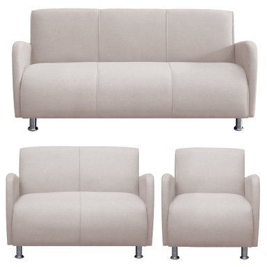 JUEGO DE SALA CASABELLA NAOMI 3-2-1 BEIGE