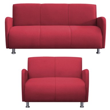 JUEGO DE SALA CASABELLA NAOMI 3-2 ROJO