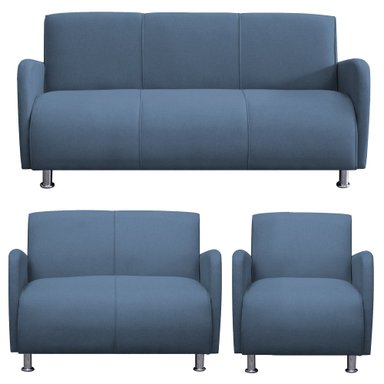 JUEGO DE SALA CASABELLA NAOMI 3-2-1 ACERO