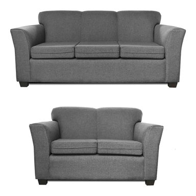 JUEGO DE SALA CASABELLA ADELAINE 32 GRAFITO