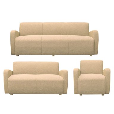 JUEGO DE SALA CASABELLA NAPOLI 321 CREMA