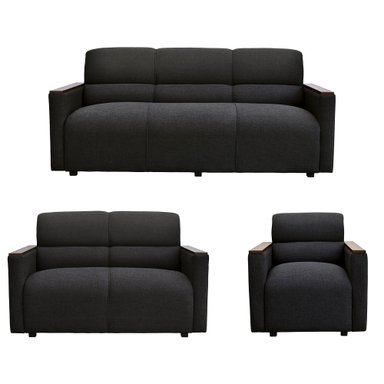 JUEGO DE SALA CASABELLA CUBA 321 NEGRO