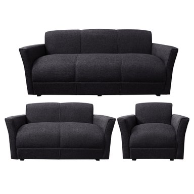 JUEGO DE SALA CASABELLA TABARA 321 NEGRO