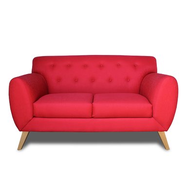 SOFA CASABELLA CAMILA 2 CUERPOS ROJO