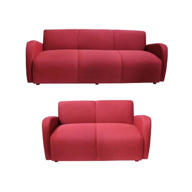 JUEGO DE SALA CASABELLA NAPOLI 32 ROJO