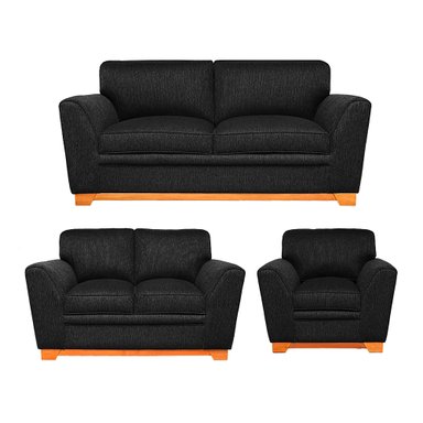 JUEGO DE SALA CASABELLA BALTIMORE 321 NEGRO