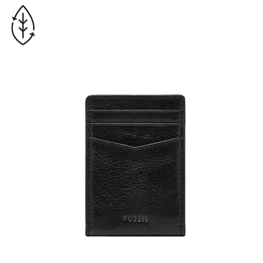 BILLETERA FOSSIL ML4173001 CUERO NEGRO TARJETERO