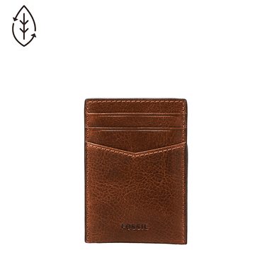 BILLETERA FOSSIL ML4173222 CUERO MARRÓN TARJETERO