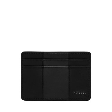 BILLETERA FOSSIL ML4398001 CUERO NEGRO TARJETERO