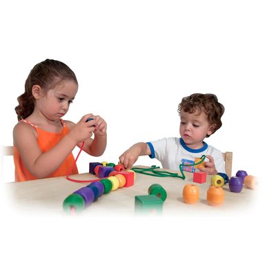 JUEGO MESA MELISSA & DOUG CUENTAS DE ENCAJES PRIMARIOS - 4