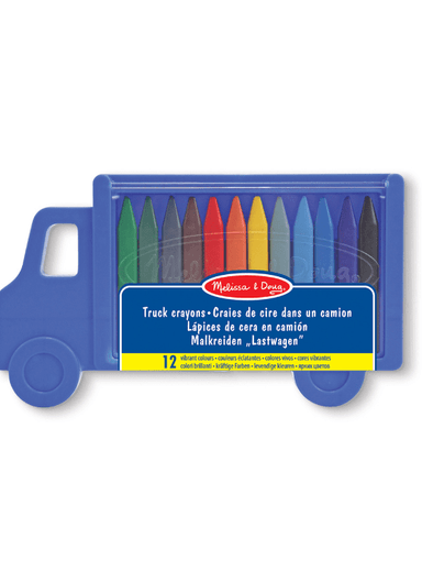 SET MELISSA & DOUG DE CRAYONES DE CERA CAMIÓN 12 UNIDADES