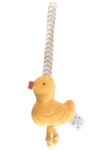 MEIYA Y ALVIN JUGUETE TEXTIL COLGANTE PARA COCHE MODELO TARA EL PATO