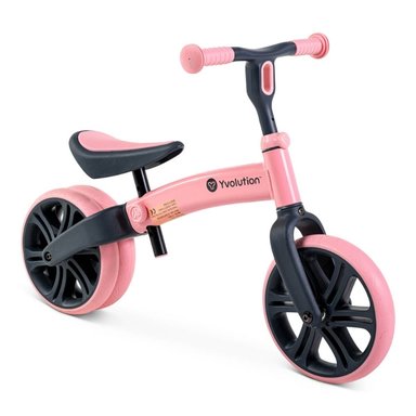 YVOLUTION BICICLETA DE BALANCE VELO JUNIOR ROSA, 18 A 36 MESES
