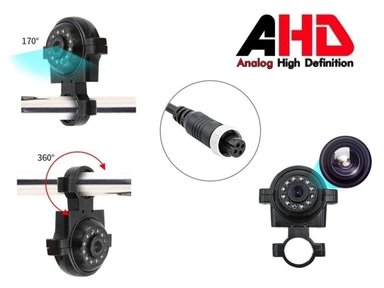 CÁMARA AHD EXTERIOR 1080P - LATERAL ESPEJO NTSC