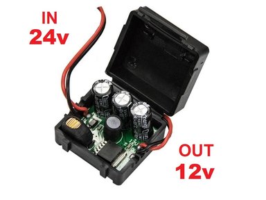 TRANSFORMADOR CONVERTIDOR DE VOLTAJE 24V - 12V