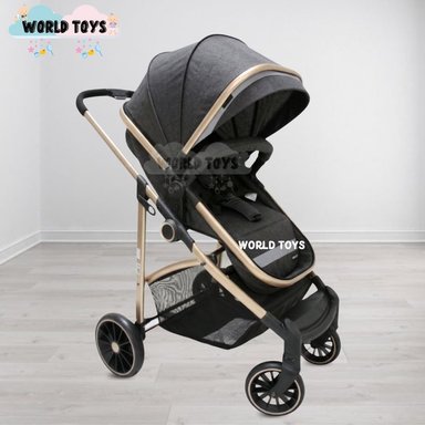 COCHE CUNA EBABY CARRI DELUXE MOISÉS GRIS OSCURO - 4