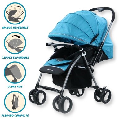 COCHE CUNA POWER KIDS SMART TURQUESA