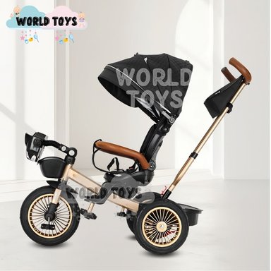 TRICICLO GUIADOR 3 EN 1 «GOLDEN III NEW COLLECTION» USB NEGRO - 2
