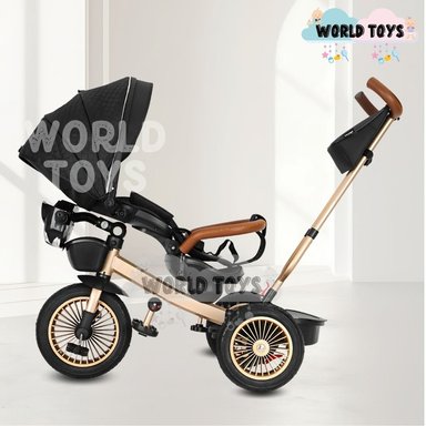 TRICICLO GUIADOR 3 EN 1 «GOLDEN III NEW COLLECTION» USB NEGRO - 3