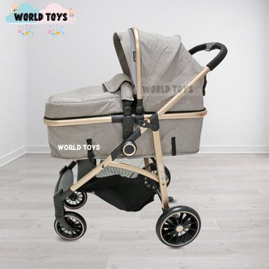 COCHE CUNA EBABY CARRI DELUXE BEIGE MOISÉS E BABY - 3