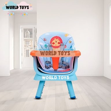 SILLA COMER BABY KITS NEW BISTRO AZUL CARPETA 3 EN 1 - 3