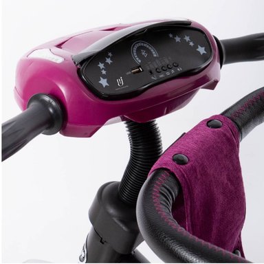 TRICICLO EBABY ZOE ROSADO GUIADOR 3 EN 1 - 6