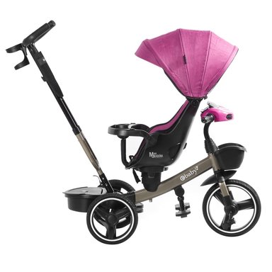 TRICICLO EBABY GUIADOR 3 EN 1 VENICE ROSADO - 2
