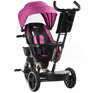 TRICICLO EBABY GUIADOR 3 EN 1 VENICE ROSADO - 3