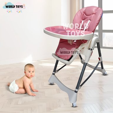 SILLA COMER BABY TUMMY TRONE ROSADO BEBÉ GRAUABLE - 2