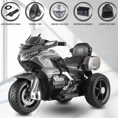 TRIMOTO A BATERÍA KING «AVENIR» GRIS