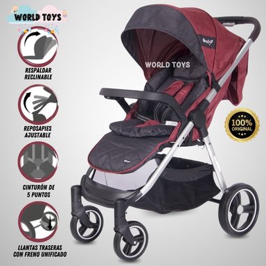 COCHE PASEO EBABY DASH ROJO OSCURO EDICIÓN LIMITADA