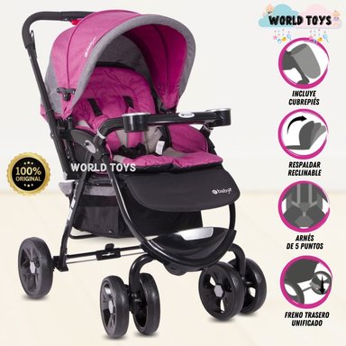 COCHE CUNA EBABY AMBANI LUJO EDICIÓN LIMITADA FUCSIA