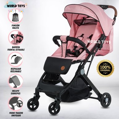 COCHE TRAVEL SYSTEM EBABY CARTAGENA ROSADO MALETA EDICIÓN LIMITADA