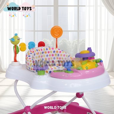 ANDADOR EBABY VIZANI CON BANDEJA INTERACTIVA ROSADO - 2