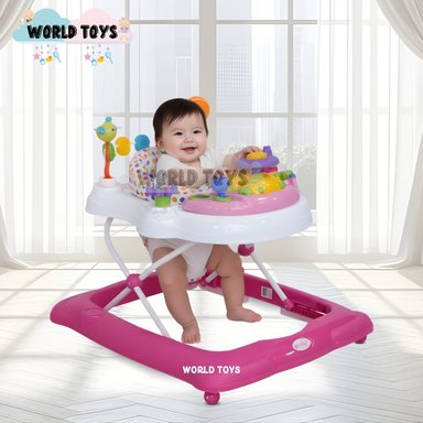 ANDADOR EBABY VIZANI CON BANDEJA INTERACTIVA ROSADO - 3