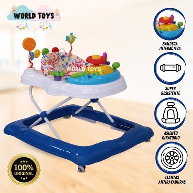 ANDADOR EBABY VIZANI CON BANDEJA INTERACTIVA AZUL